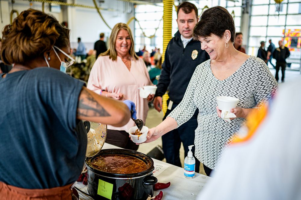 Scenes from the  Chili Cookoff hosted by Greenville Fire/Rescue, November 2021. Original public domain image from Flickr