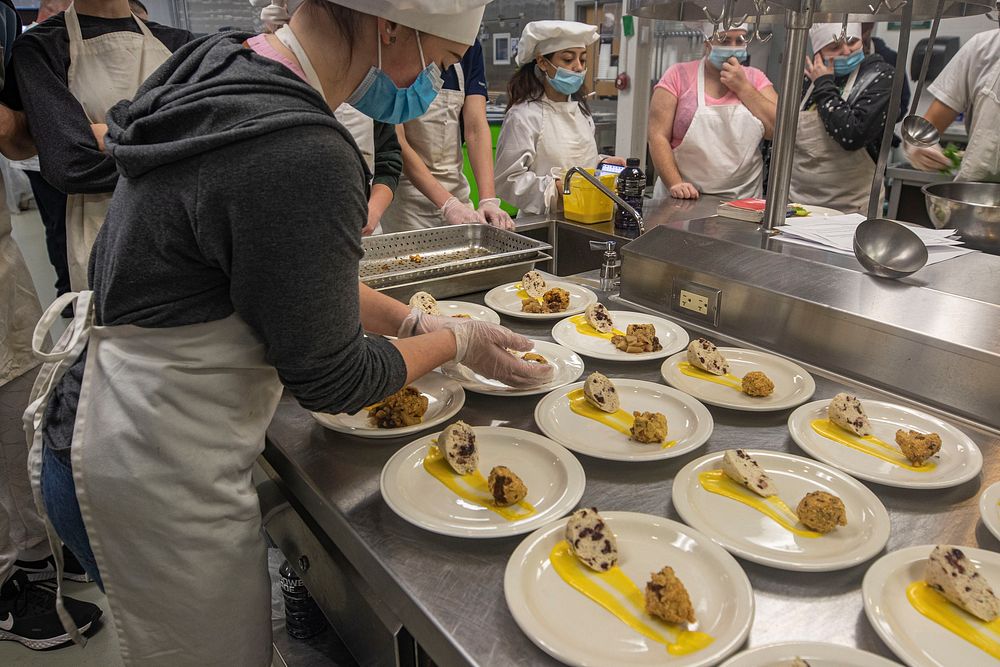 Culinary Team at CiTiboces Culinary Class December 2021 in Mexico, N.Y., December 7, 2021. Fort Drum culinary specialists…
