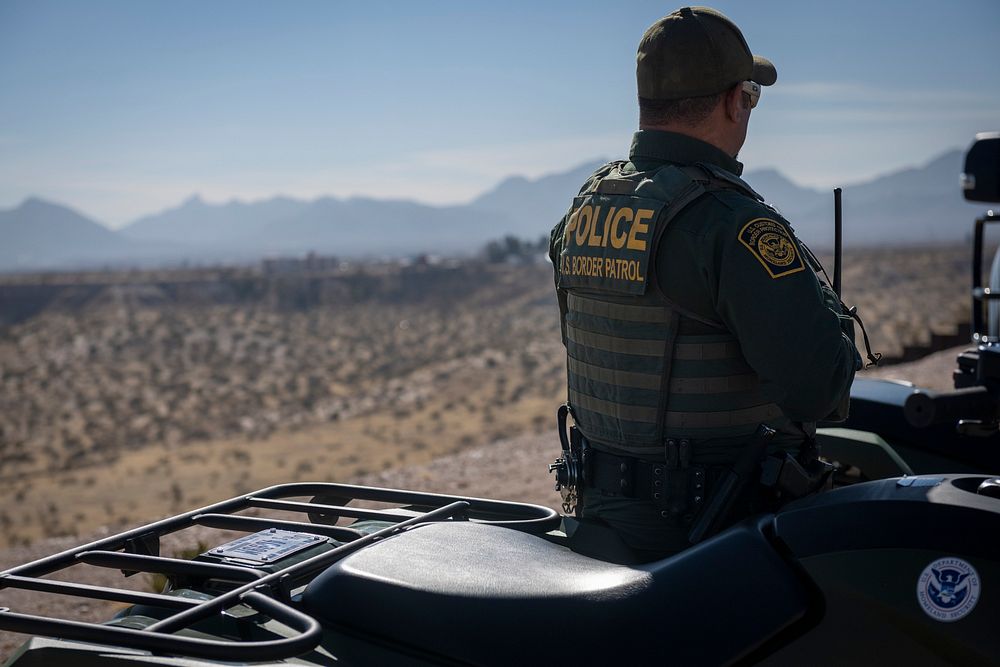 Sunland Park, NM (January 27, 2022) Homeland Security Secretary Alejandro Mayorkas observes Border Patrol operations at…