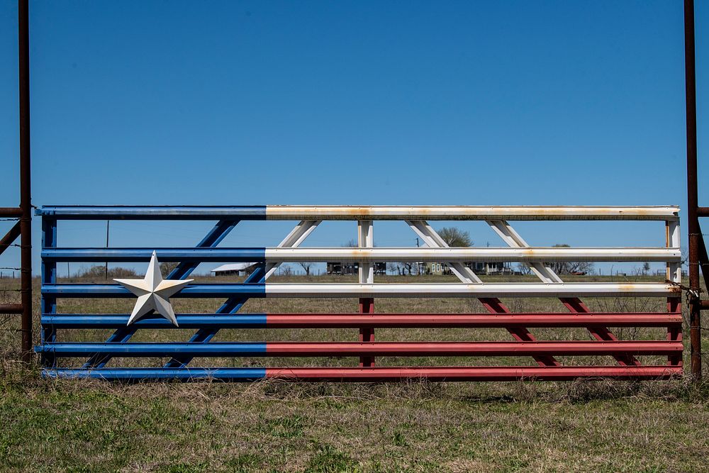 Farm fence gate.