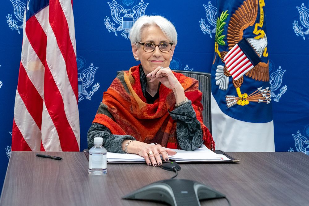 Deputy Secretary Sherman Meets with PRM StaffDeputy Secretary of State Wendy Sherman virtually meets with Bureau of…