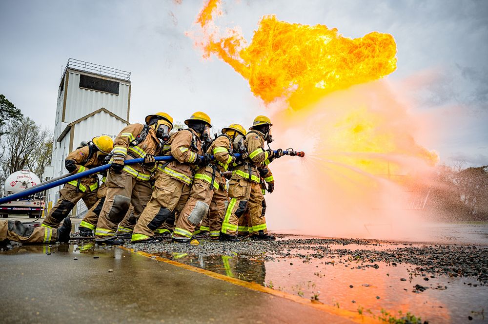 Greenville Fire Rescue Academy 14 performs LP gas training, location unknown, Thursday, March 25. Original public domain…