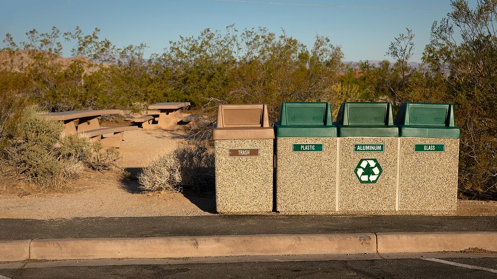Trash and Recycling Bins