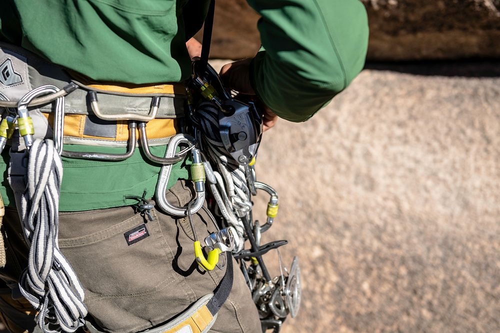 Climber steward's climbing gear