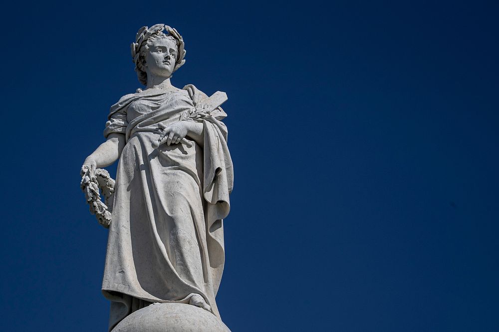 The Genius of Liberty statue on top of the Soldiers' National Monument at Gettysburg National Cemetery in Gettysburg, Pa.…