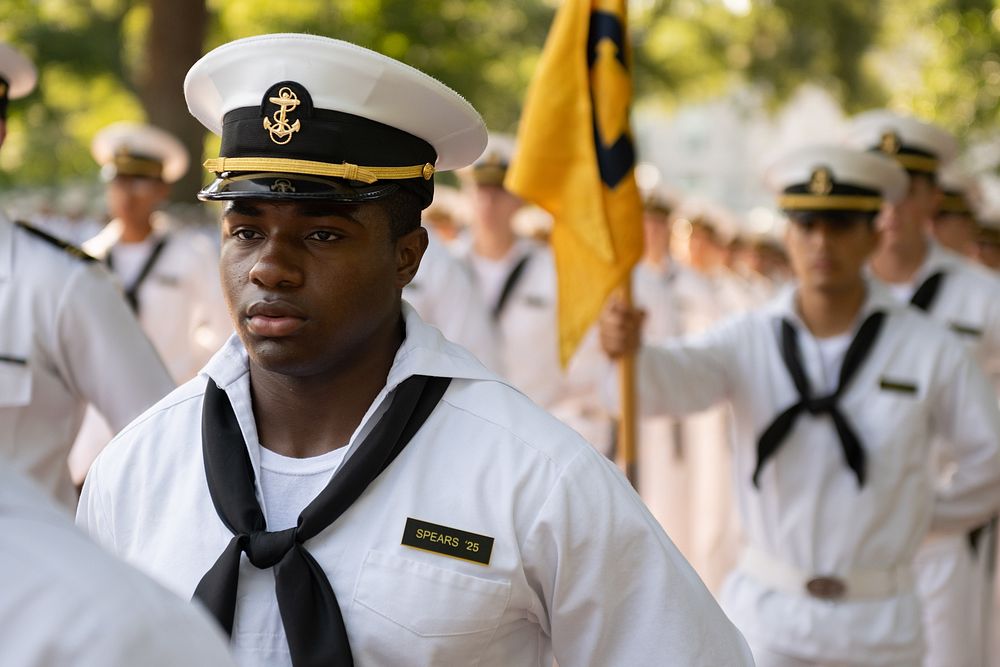 Midshipmen 4th Class, or plebes, | Free Photo - rawpixel