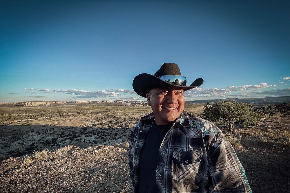 Gilbert Louis Jr. and his son, Beginning Rancher Gilbert Louis III raise cattle on their ranch Acoma Number 8 Ranch.The four…