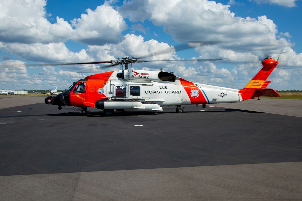 U.S. Coast Guard helicopter. Original public domain image from Flickr