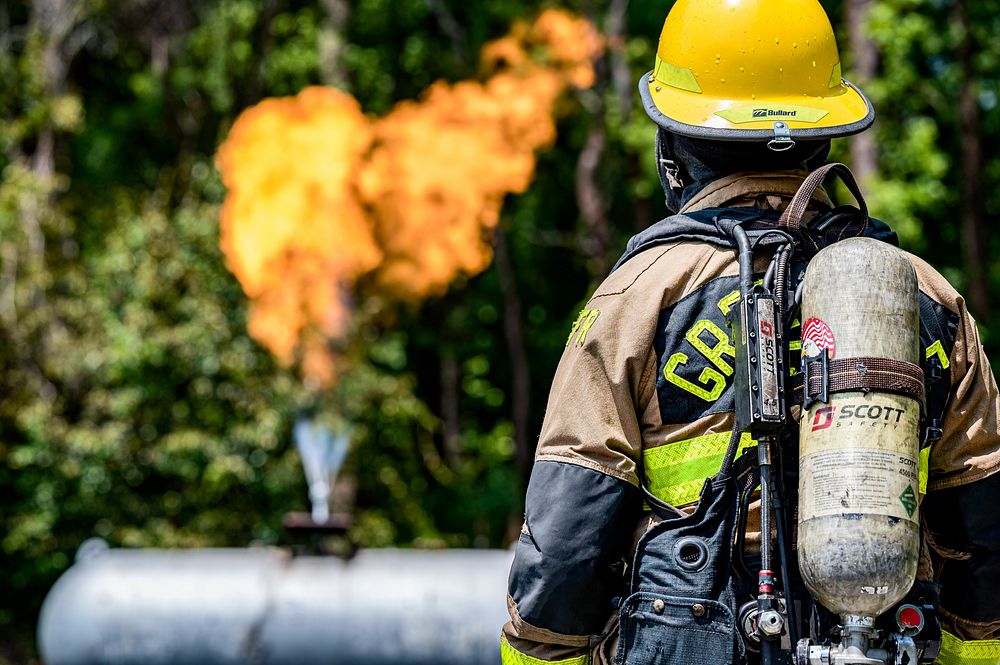 Fire Rescue Academy Training, location unknown, May 6, 2022. Original public domain image from Flickr