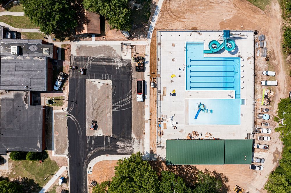 Community pool construction