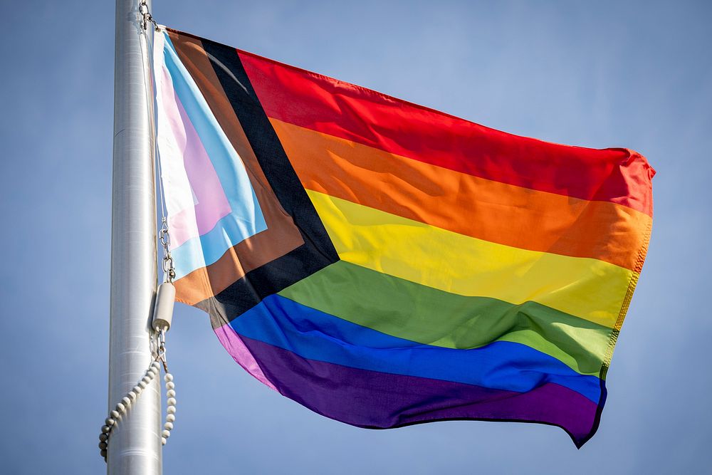Pride flag, LGBTQIA+ community.