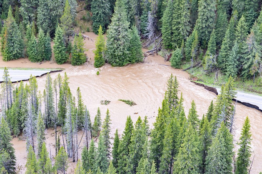 Yellowstone flood event 2022: Northeast Entrance Road washoutsNPS / Jacob W. Frank