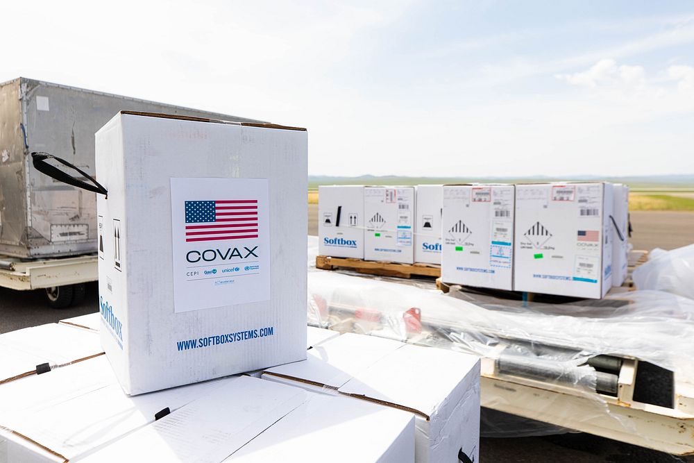 The United States delivers over 300,000 COVID-19 vaccine doses to Mongolia on June 19, 2022. [U.S. government photo/ Public…