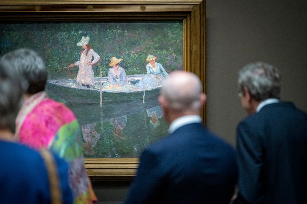Claude Monet's painting in museum.