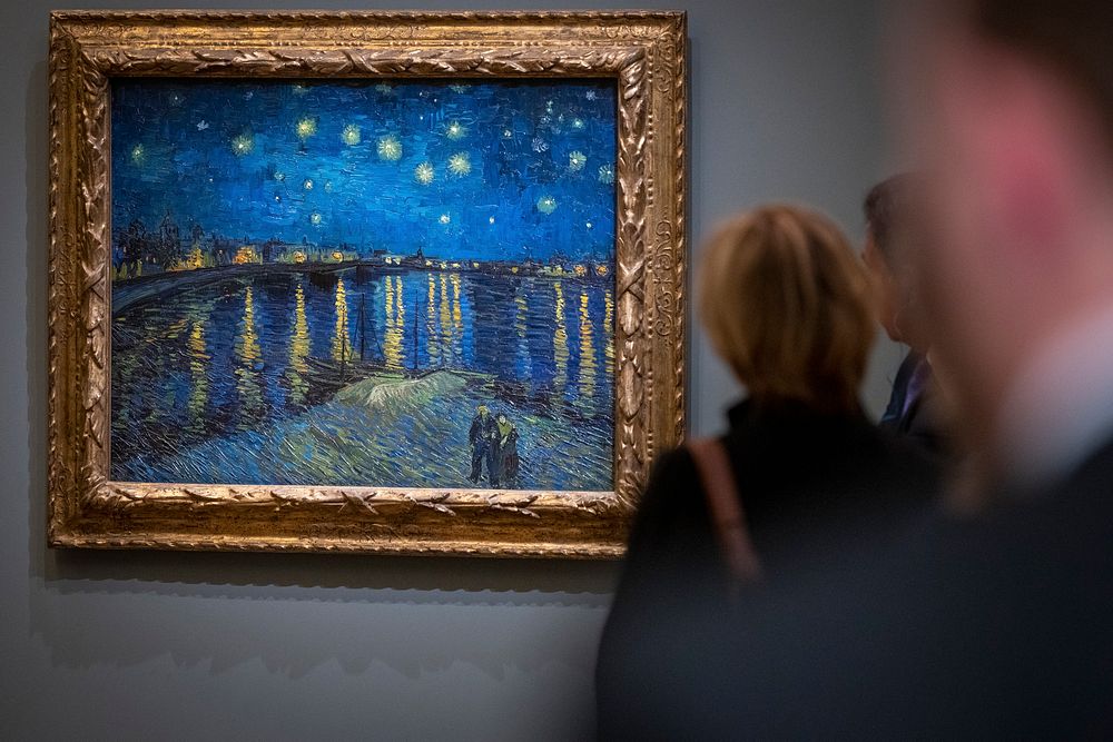 Van Gogh's painting in museum.