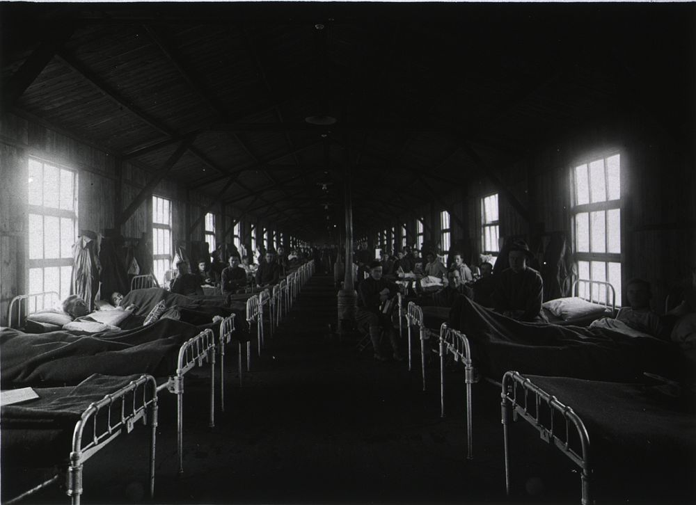 U. S. Army Base Hospital Number 69, Savenay, France: Ward C-8 for orthopedic cases.