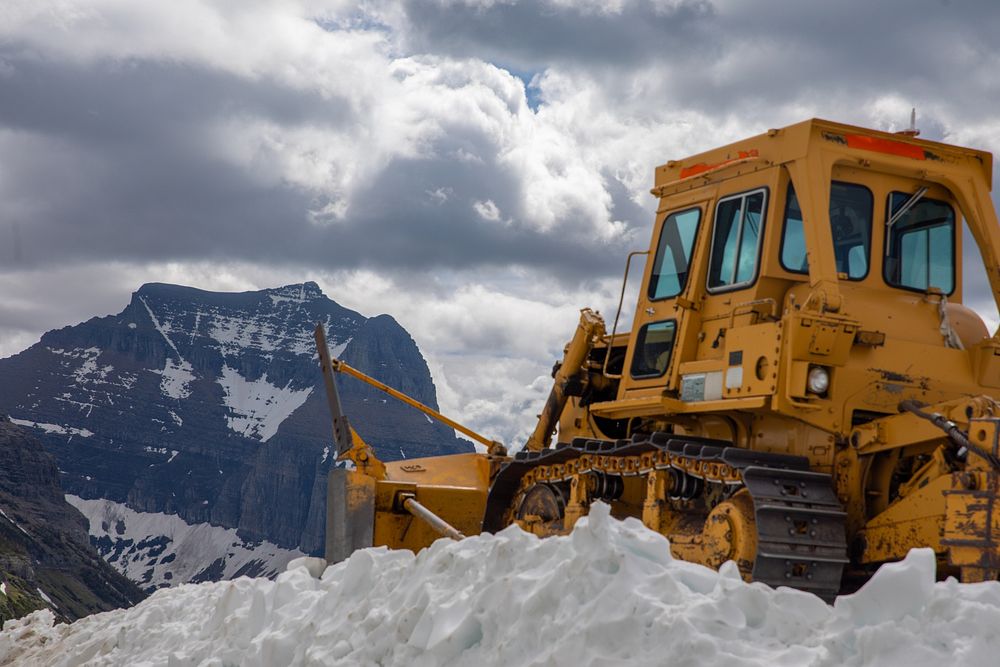 Snowplows at Logan PassGlacier National Park Road Crew plowing Big Drift on Going-to-the-Sun Road on July 5, 2022. As of…