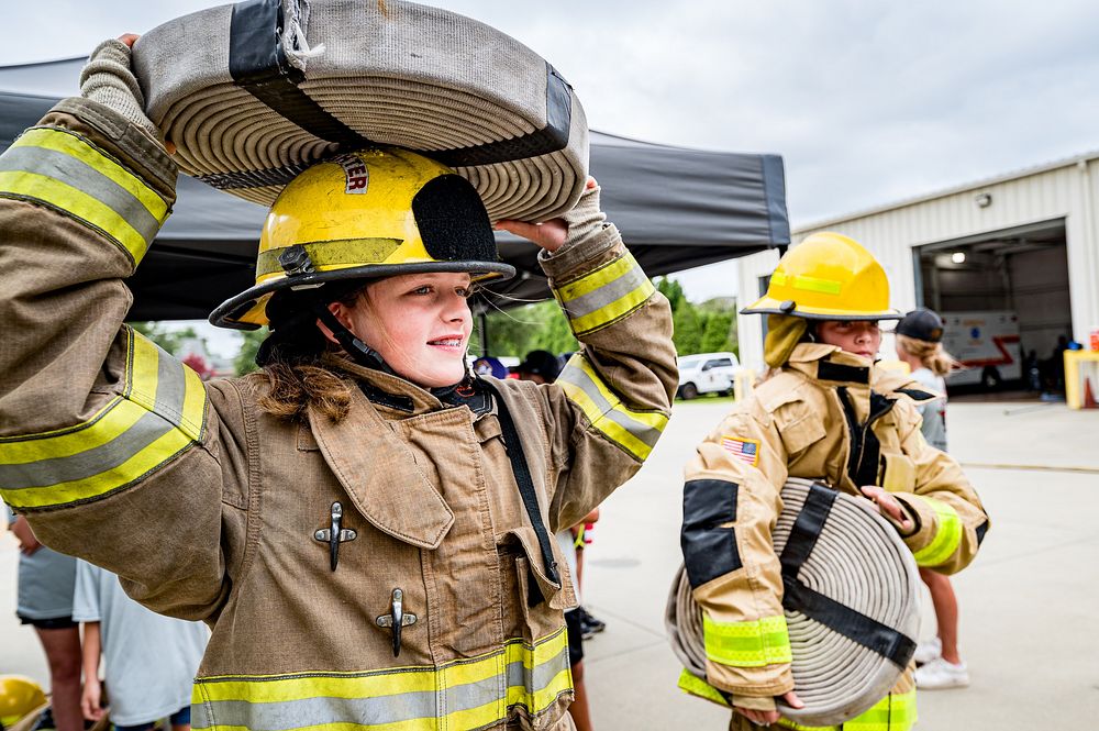 Greenville Fire/Rescue's Junior Fire Marshall Academy, July 21, 2022. Original public domain image from Flickr