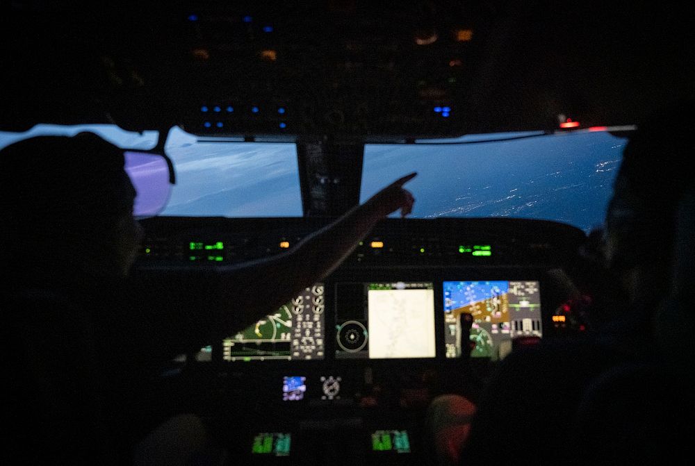 Pilot cockpit.