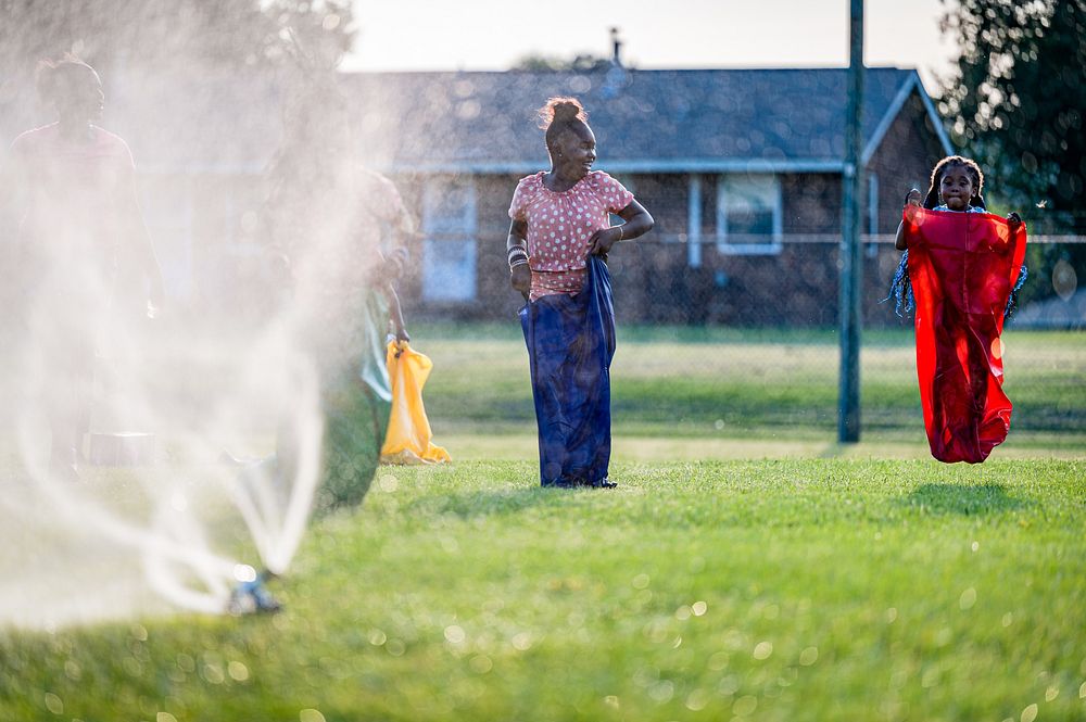 National Night Out events at Five Points Plaza and Moyewood Community Center, August 2, 2022, North Carolina, USA. Original…