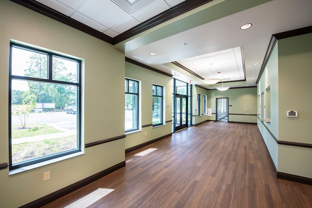 Atrium of new expansion at Sandhills Medical Foundation facility, where a U.S. Department of Agriculture USDA Rural…