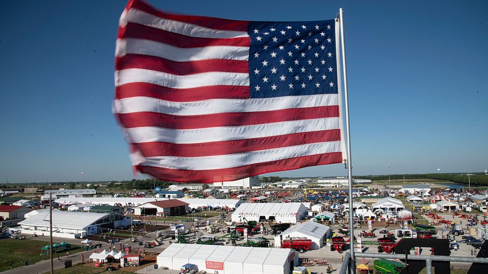 The Farm Progress Show in Boone, IA, on August 30, 2022. USDA Media by Lance Cheung.