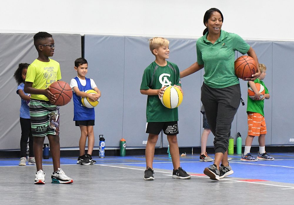CYS Basketball CampThe Fort Drum Child and Youth Services&rsquo; Sports and Fitness Summer Camps program offered a variety…