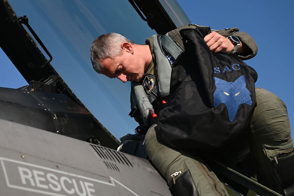 Daily Flightline Operations at Columbia Metropolitan AirportU.S. Air Force Maj. Luke Weyhmuller, 157th Fighter Squadron F-16…