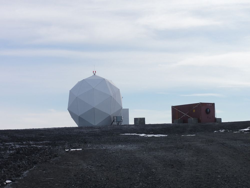 Antarctic research station. Original public domain image from Flickr