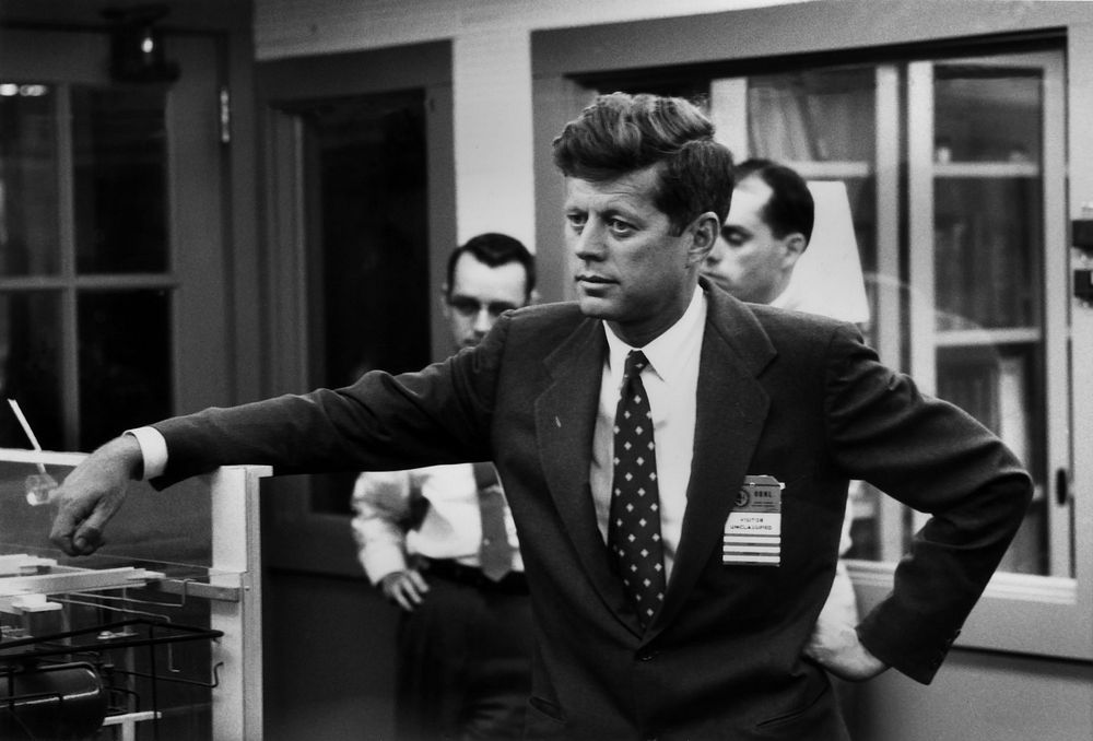 Sen. John F. Kennedy visting Oak Ridge