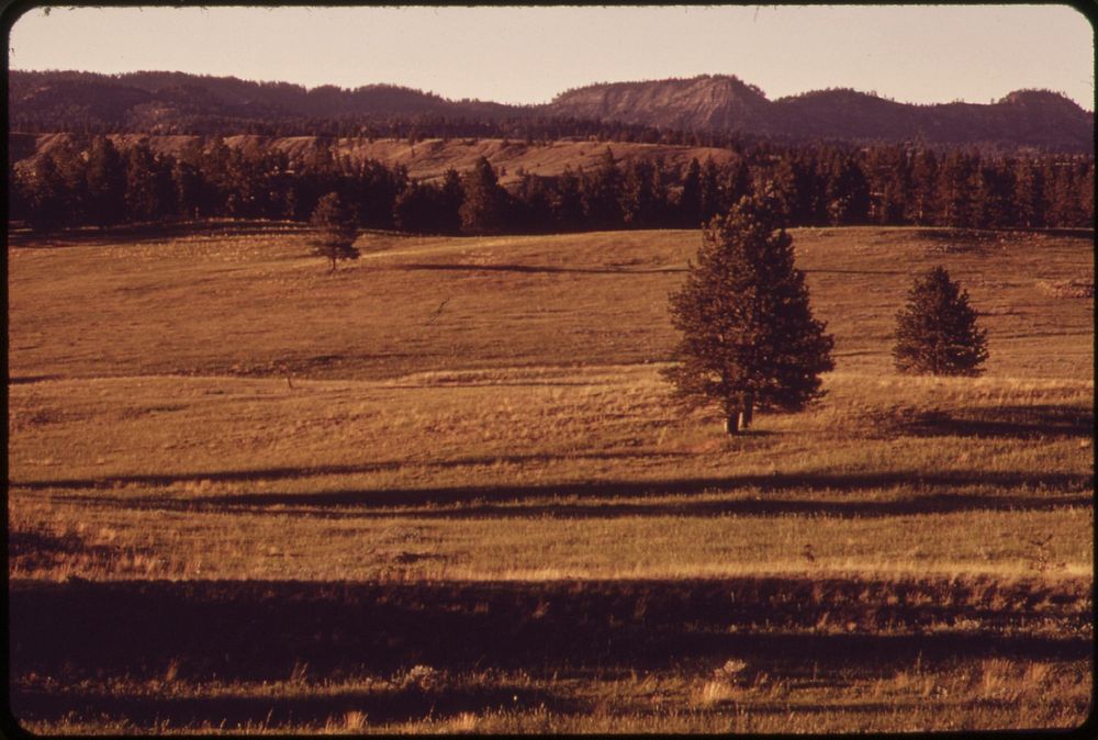 The northern Cheyenne Indian reservation at sunset, 06/1973. Photographer: Norton, Boyd. Original public domain image from…