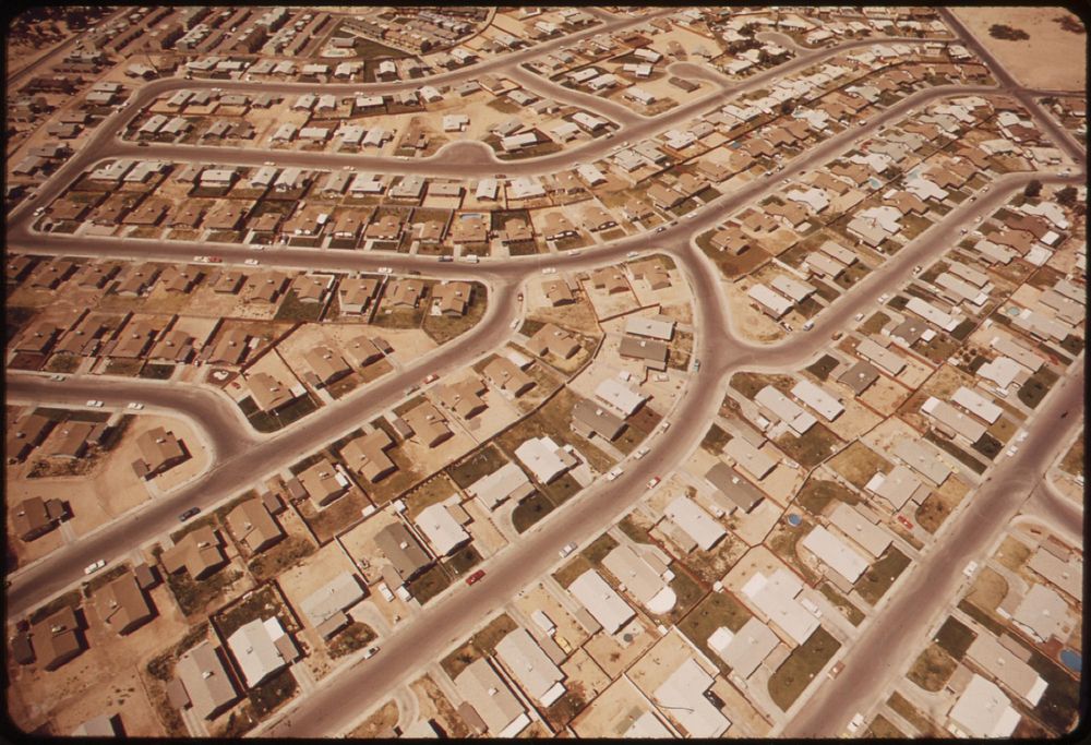 Housing in Las Vegas, May 1972. Photographer: O'Rear, Charles. Original public domain image from Flickr