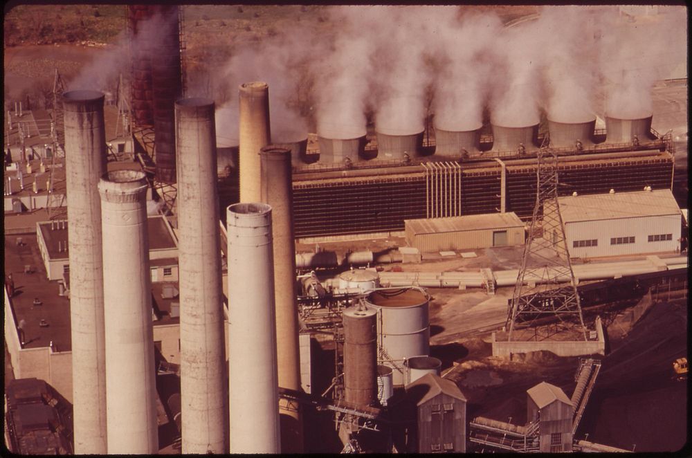The Pepco (Potomac Electric Power Company) Power Plant At The Anacostia River, April 1973. Photographer: Swanson, Dick.…
