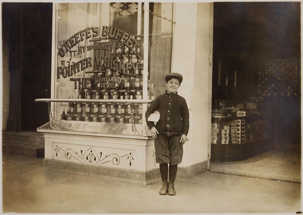 Joseph Bernstein, a ten year old news-boy who had been selling in saloons along the way, said he makes a dollar a day…