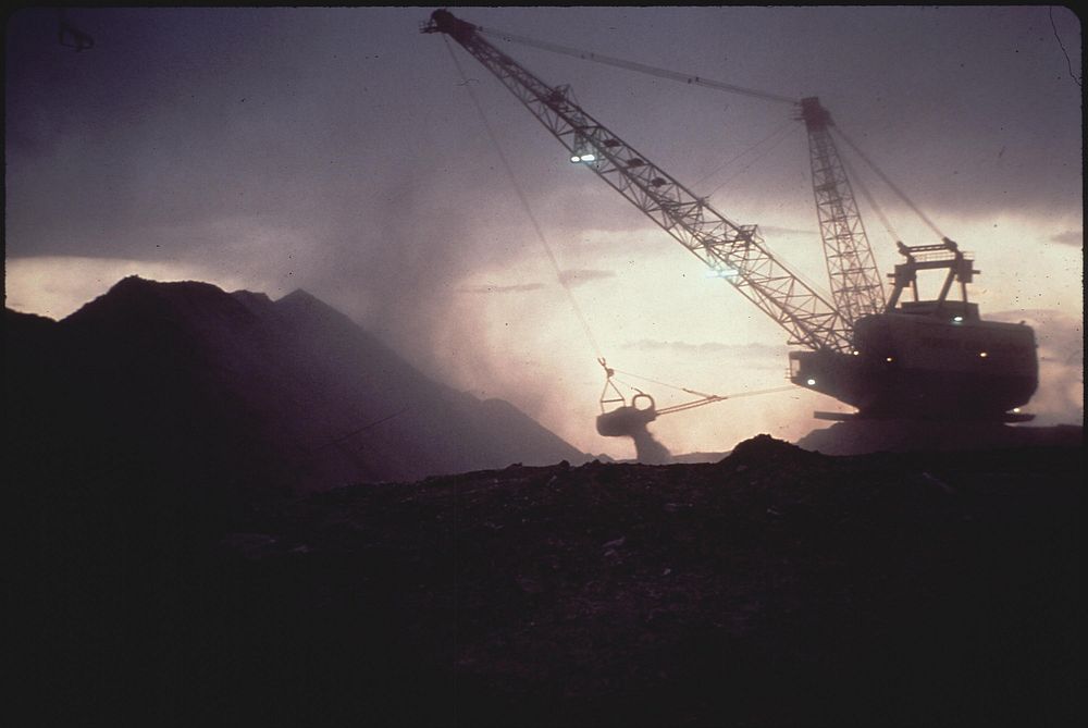 Strip Mining On Indian Burial Grounds By Peabody Coal Co, May 1972. Photographer: Strode, William. Original public domain…