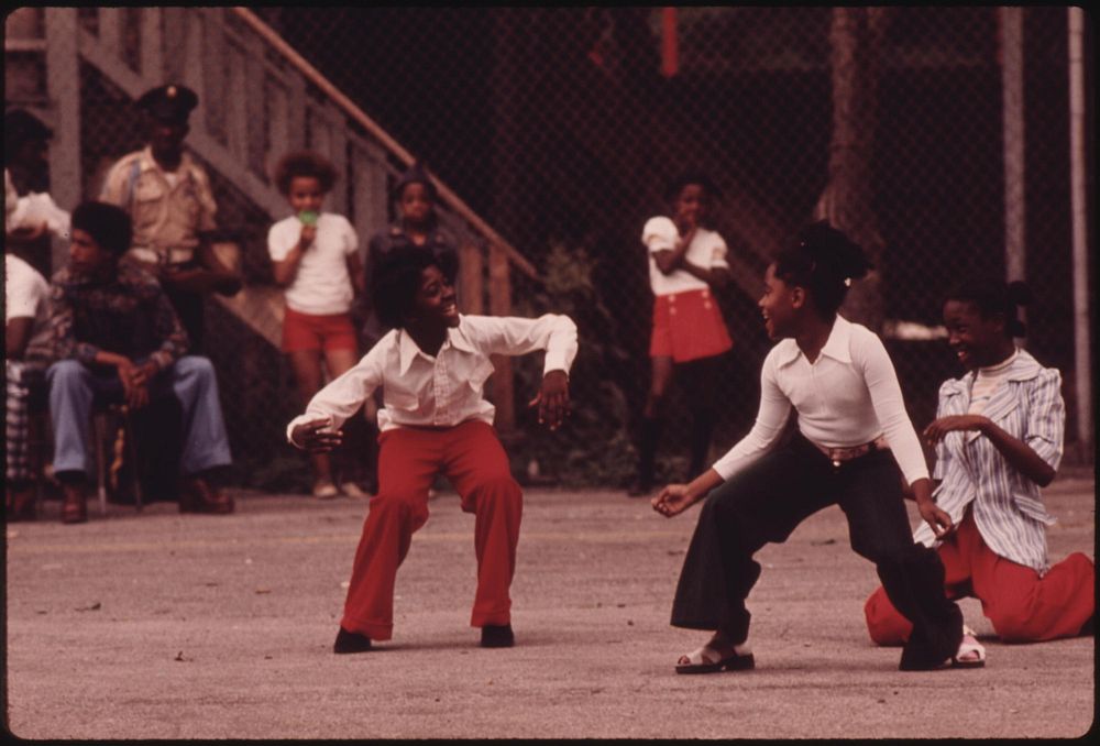 Black Youngsters Performing On An Empty Lot At 5440 South Princeton Avenue On Chicago's South Side, 08/1973. Photographer:…