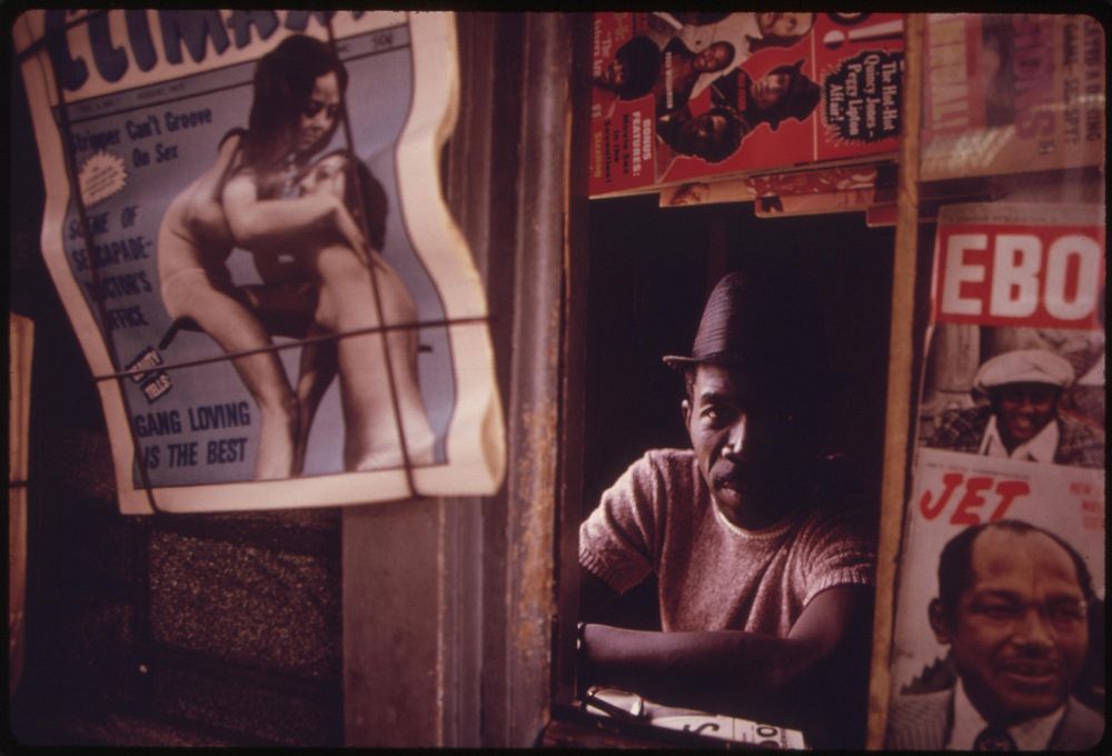 Black Man Operating A Newsstand In Chicago On The West Side The City Is Believed To Be The Black Business Capital Of The…