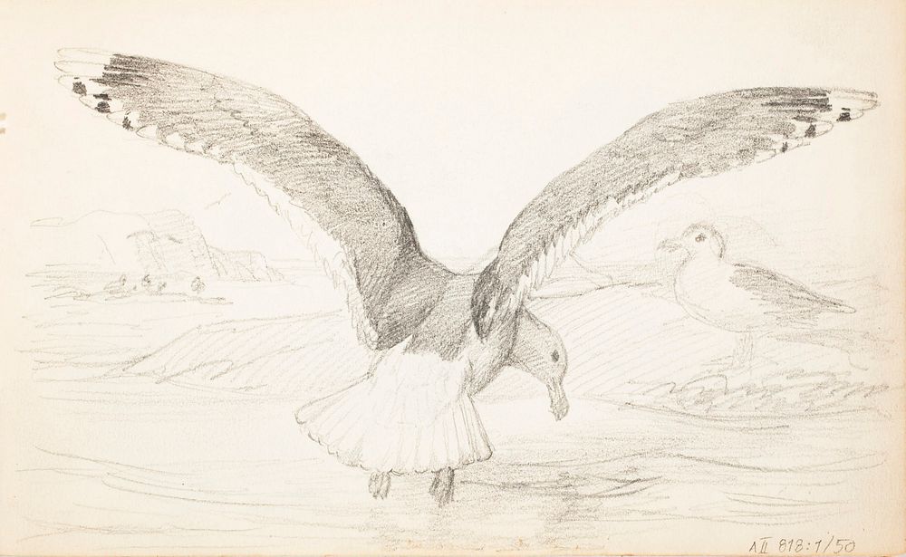 (unknown), 1857 - 1875part of a sketchbook, by Ferdinand von Wright