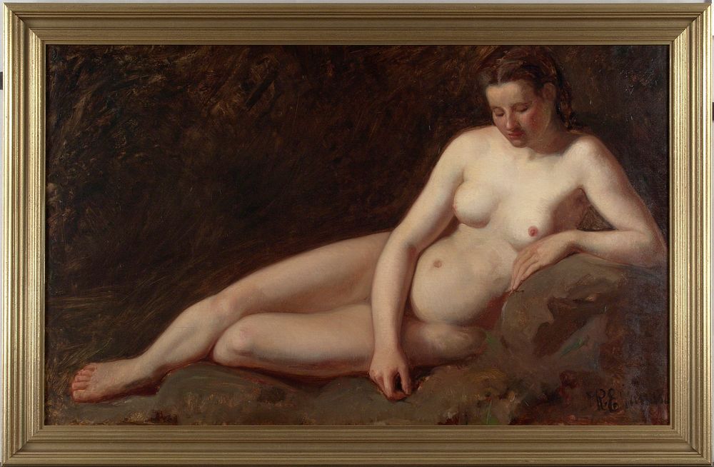 Reclining nude, 1865, Karl Emanuel Jansson