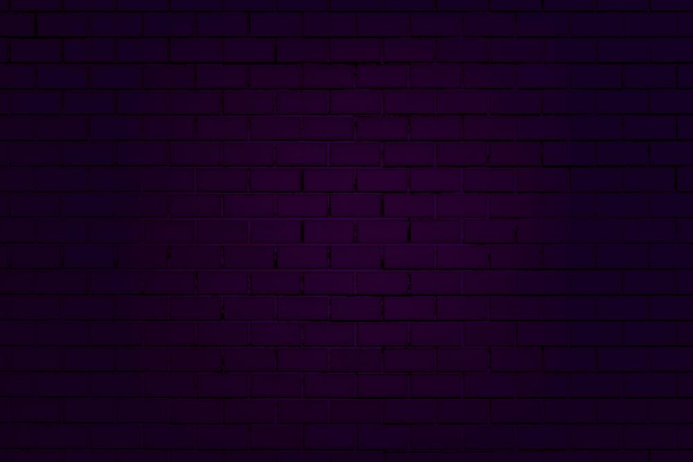 Dark purple desktop wallpaper, brick wall design