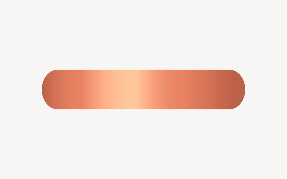 Gradient copper divider clipart vector