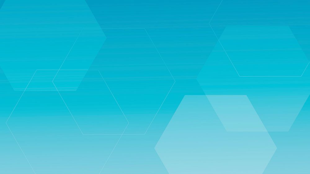 Blue geometric desktop wallpaper, hexagon background