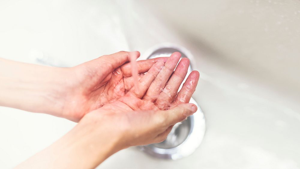 Hand washing HD wallpaper, Covid-19 prevention background