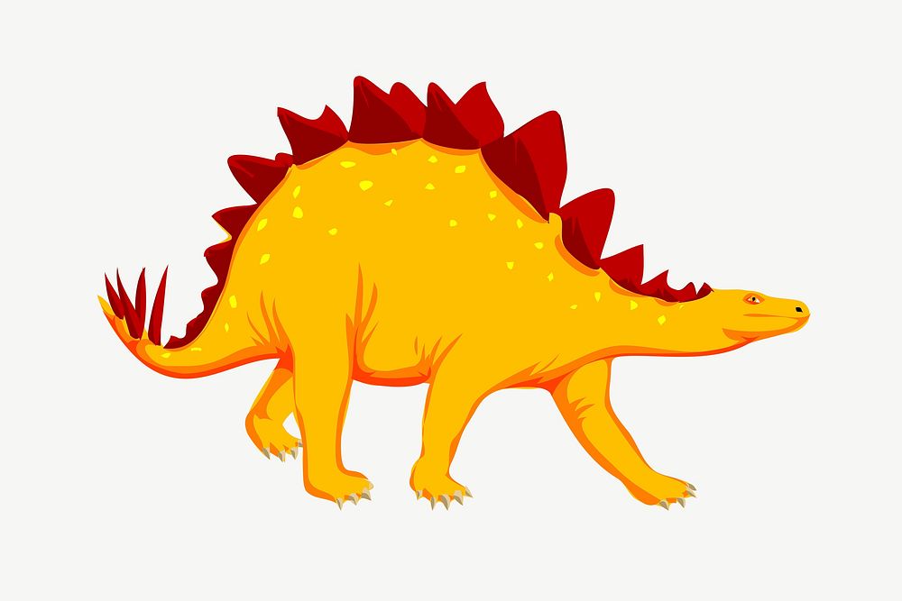 Dinosaur clipart, illustration psd. Free public domain CC0 image.