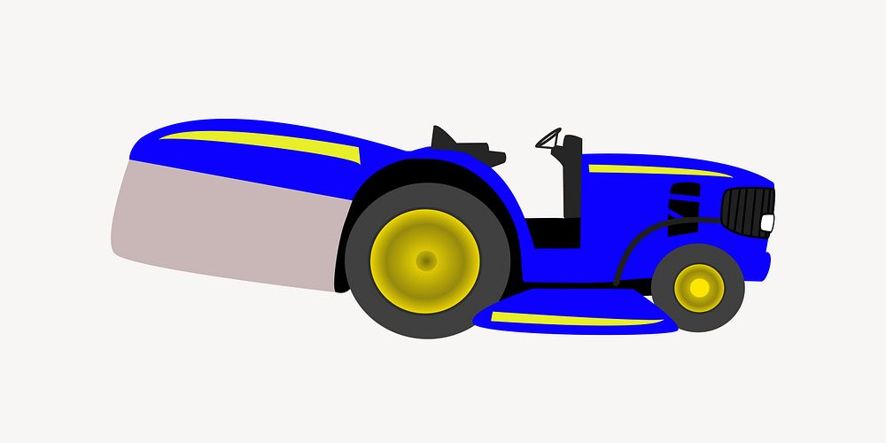 Blue car clipart, illustration vector. Free public domain CC0 image.