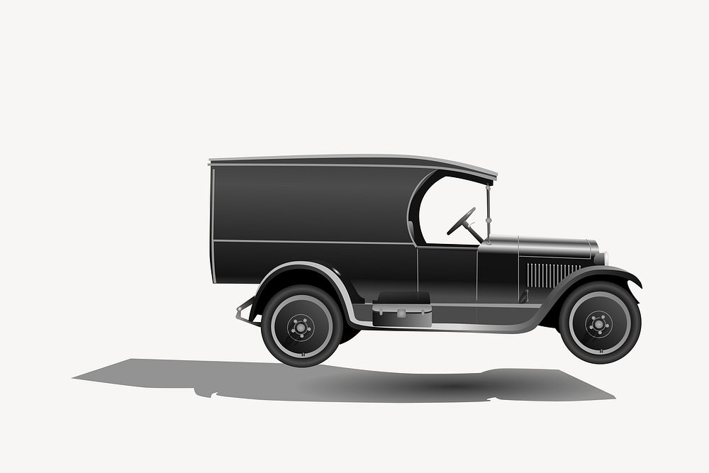 Antique car clipart, illustration vector. Free public domain CC0 image.