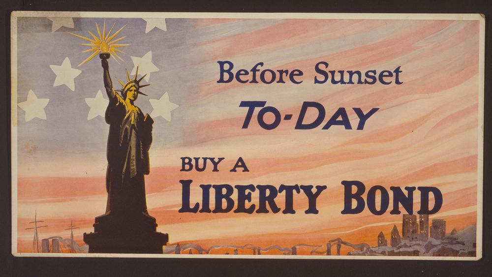 Before sunset to-day buy a Liberty Bond