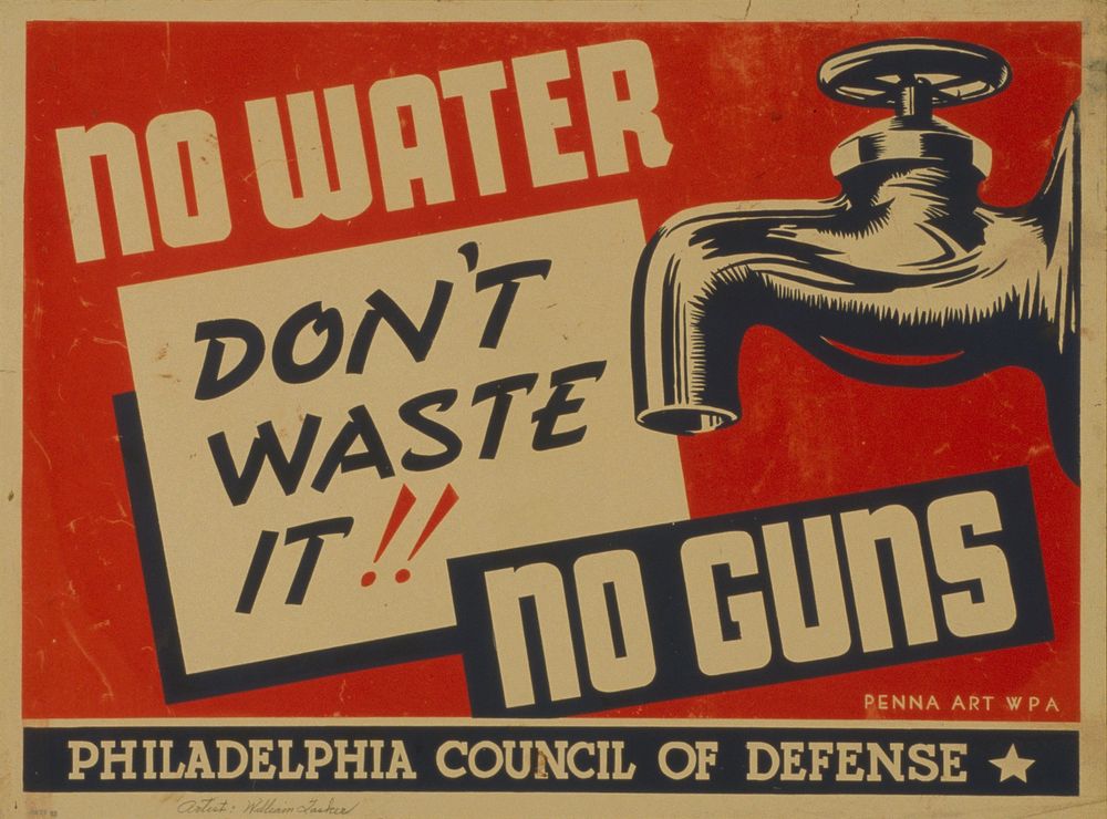 No water - no guns Don't waste it!!