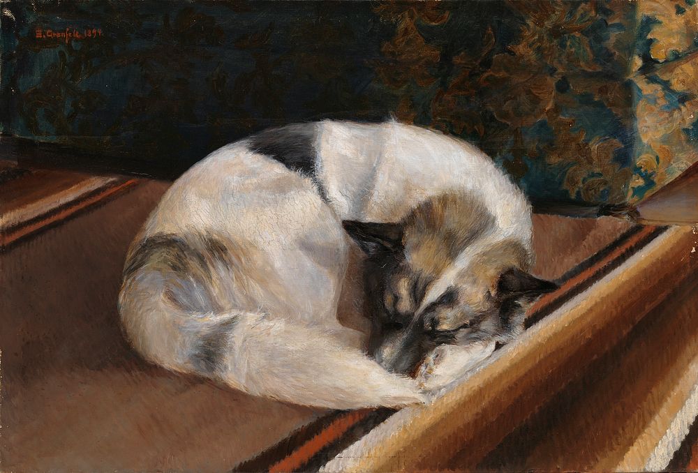 Reposing dog, 1894, Sigrid Granfelt