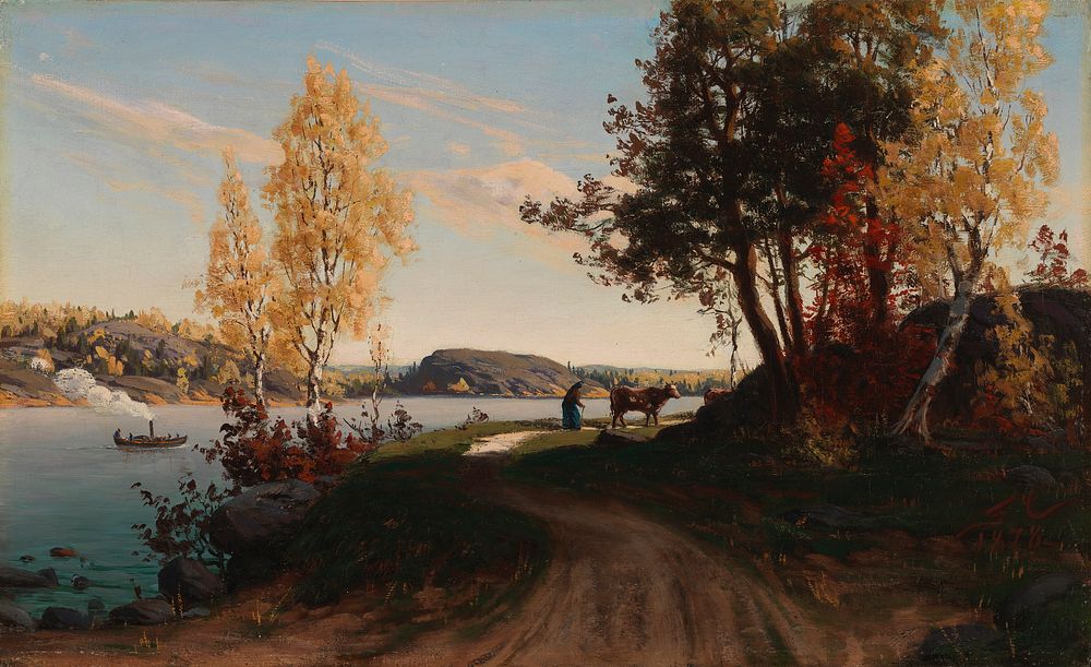 Autumn landscape, 1878, Fanny Churberg